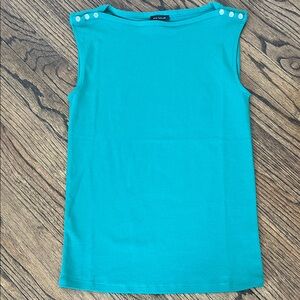 Ann Taylor Turquoise Sleeveless Top